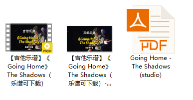 【吉他乐谱】《Going Home》The Shadows（乐谱可下载）插图