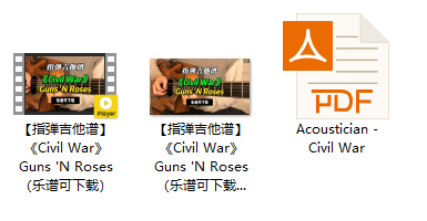 【指弹吉他谱】《Civil War》Guns 'N Roses（乐谱可下载）插图