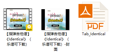 【指弹吉他谱】《Identical》（乐谱可下载）插图