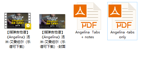 【指弹吉他谱】《Angelina》汤米-艾曼纽尔（乐谱可下载）插图