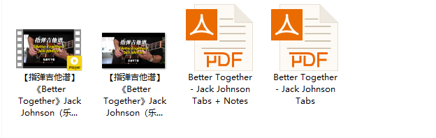 【指弹吉他谱】《Better Together》Jack Johnson（乐谱可下载）插图