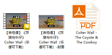 【吉他谱】《郊狼与牛仔》Colter Wall（乐谱可下载）插图