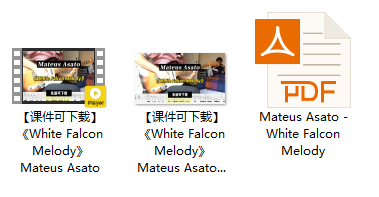 【课件可下载】《White Falcon Melody》Mateus Asato插图