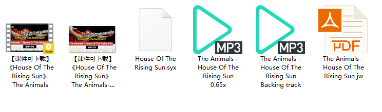 【课件可下载】《House Of The Rising Sun》The Animals插图