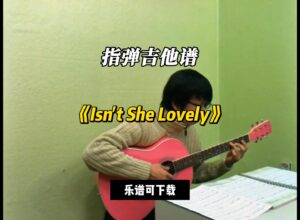 【指弹吉他谱】《Isn't She Lovely》（乐谱可下载）-古桐博客