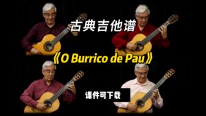 【古典吉他】《O Burrico de Pau》Carlos Gomes（课件可下载）-古桐博客