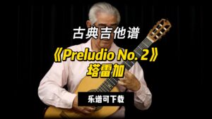 【古典吉他】《Preludio No. 2》塔雷加（乐谱可下载）-古桐博客