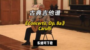 【古典吉他】《Concerto, Op. 8a》Carulli（课件可下载）-古桐博客