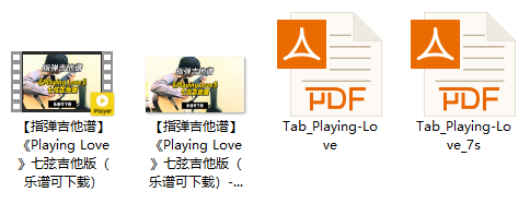 【指弹吉他谱】《Playing Love》七弦吉他版（乐谱可下载）插图