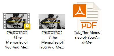 【指弹吉他谱】《The Memories of You And Me》（课件可下载）插图