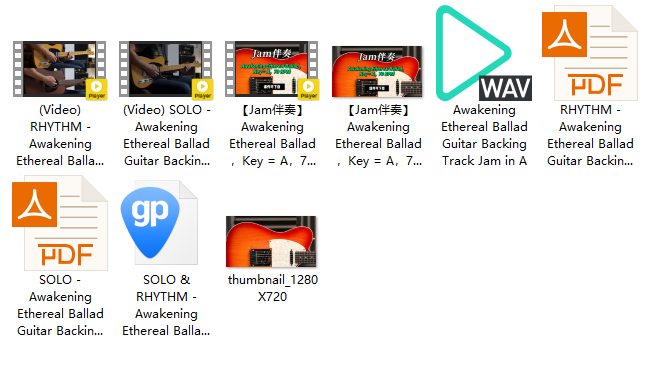 【Jam伴奏】Awakening Ethereal Ballad，Key = A，70 BPM（课件可下载）插图
