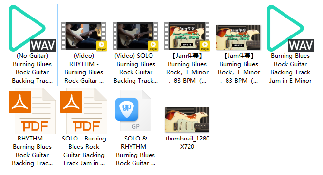 【Jam伴奏】Burning Blues Rock，E Minor，83 BPM（课件可下载）插图