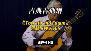 【古典吉他】《Toccata and Fugue》巴赫 BWV 565（课件可下载）-古桐博客