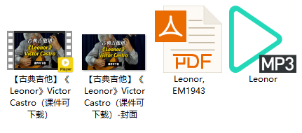 【古典吉他】《Leonor》Victor Castro（课件可下载）插图